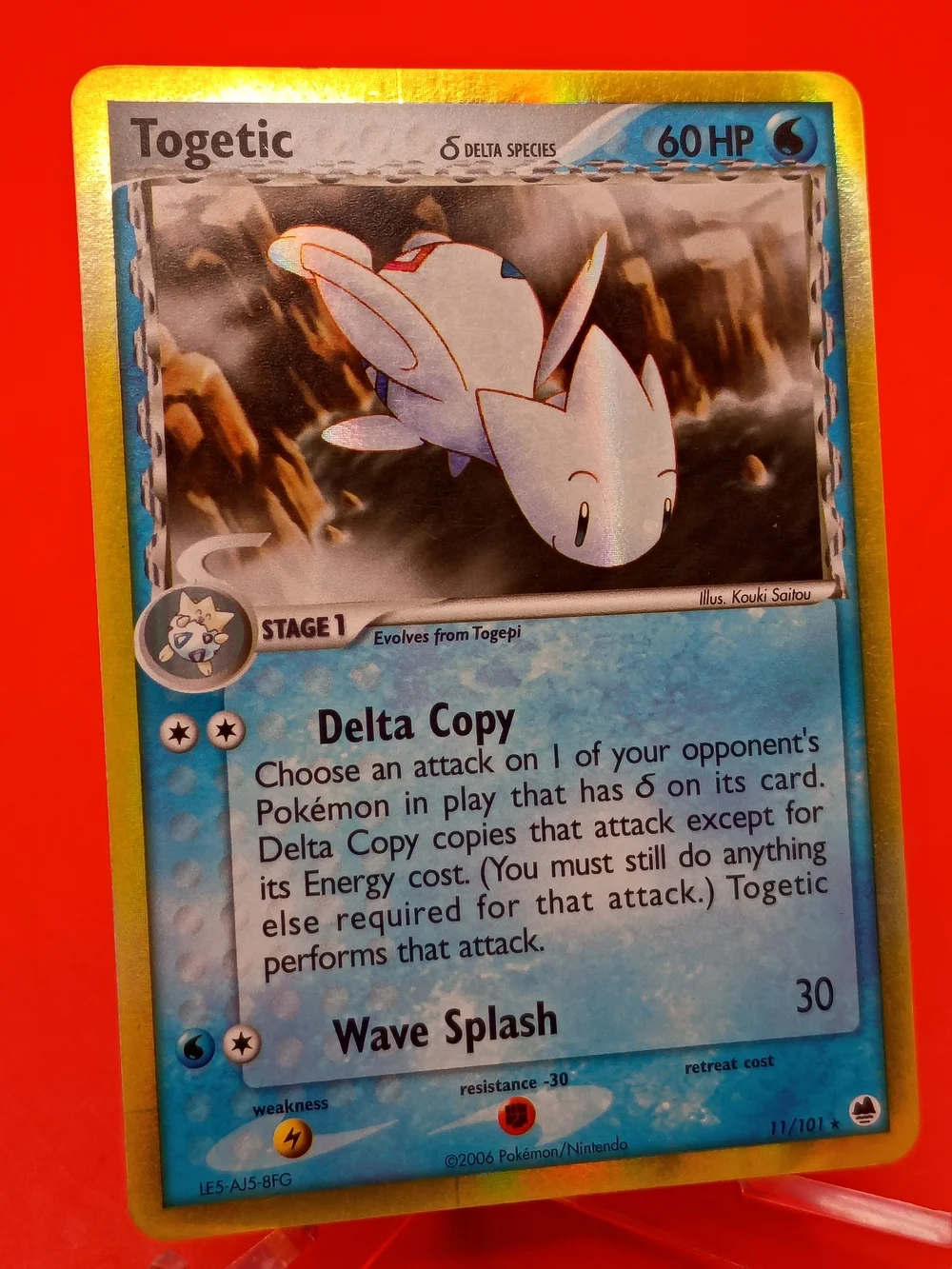 Togetic 11/101 EX Dragon Frontiers Delta Species Holo Near Mint Pokémon TCG